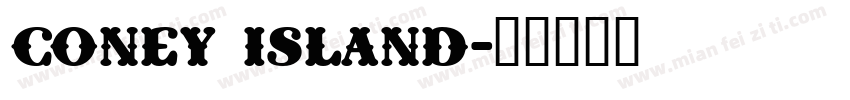 Coney Island字体转换